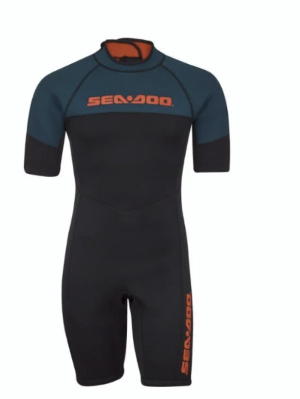 Sea-Doo Men's Wetsuit 3 mm Escape Shorty Size 3XL NEW with Tag Black & Teal